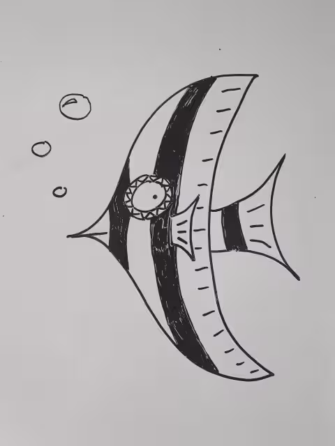 Image d'un dessin de poisson