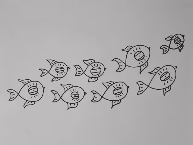 Picture of a drawn fish