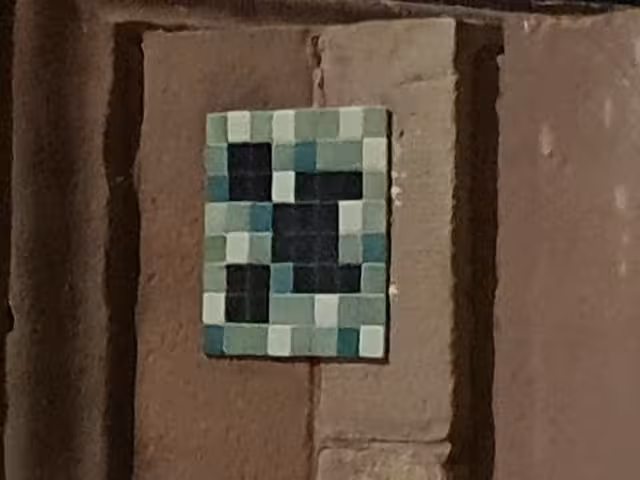 Picture of a mosaic on a wall