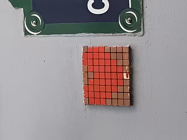 Picture of a mosaic on a wall