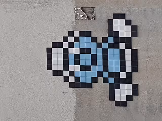 Picture of a mosaic on a wall